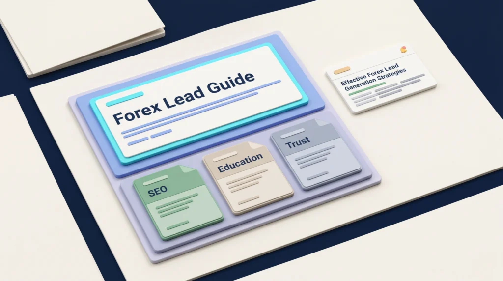 3D editorial content system supporting organic forex visibility, education, and qualified lead generation.