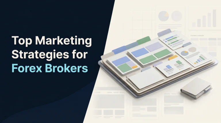 3D campaign roadmap illustrating top marketing strategies for forex brokers.